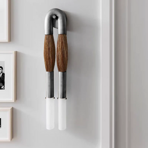 Modern Brass and Glass Wall Sconce