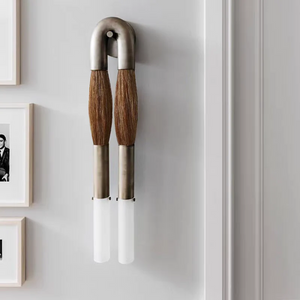 Modern Brass and Glass Wall Sconce