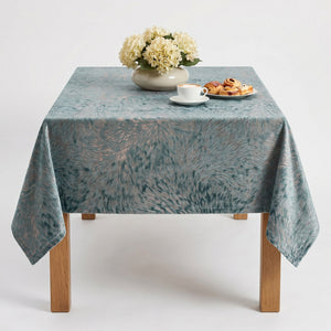 Huntsville Brushed Velvet Tablecloth – Seafoam