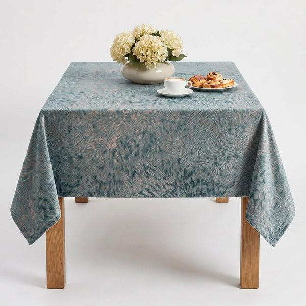 Huntsville Brushed Velvet Tablecloth – Seafoam