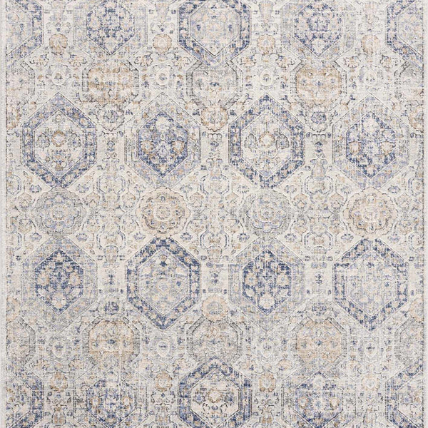 Parkerfield Cream & Blue Area Rug
