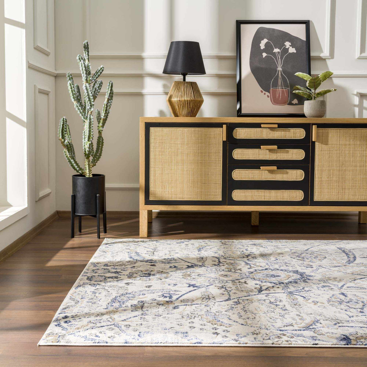 Boutique Rugs Georgiana Blue & Beige Oushak Rug - view 10