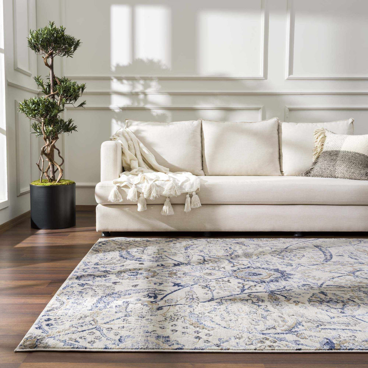 Boutique Rugs Georgiana Blue & Beige Oushak Rug - view 5