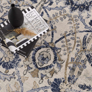 Georgiana Blue & Beige Oushak Rug