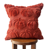 Burnt Orange Pumpkin Pillow Cover