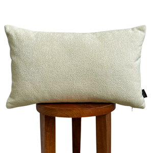 Cream Sherpa Lumbar Pillow Cover 12x20