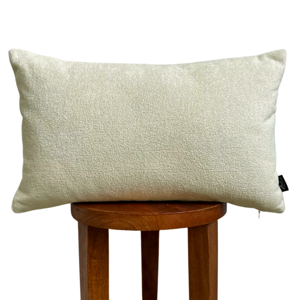 Cream Sherpa Lumbar Pillow Cover 12x20