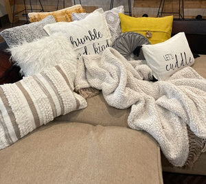 Bria Stripe Decorative Pillow Cover by LushDecor