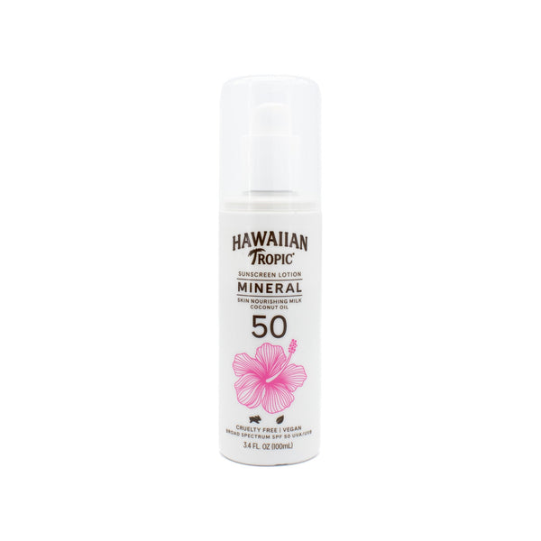 Hawaiian Tropic Mineral Sun Milk Body Lotion SPF50 3.4oz - New