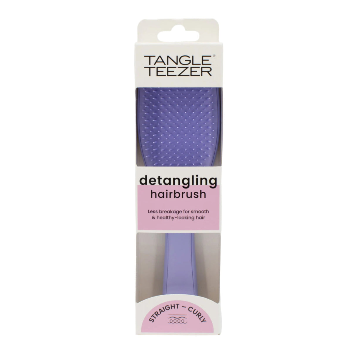 Tangle Teezer Detangling Hairbrush Straight or Curly in Purple - New