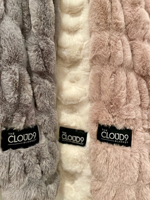 Blush Faux Fur Blanket - Large 60"x72"