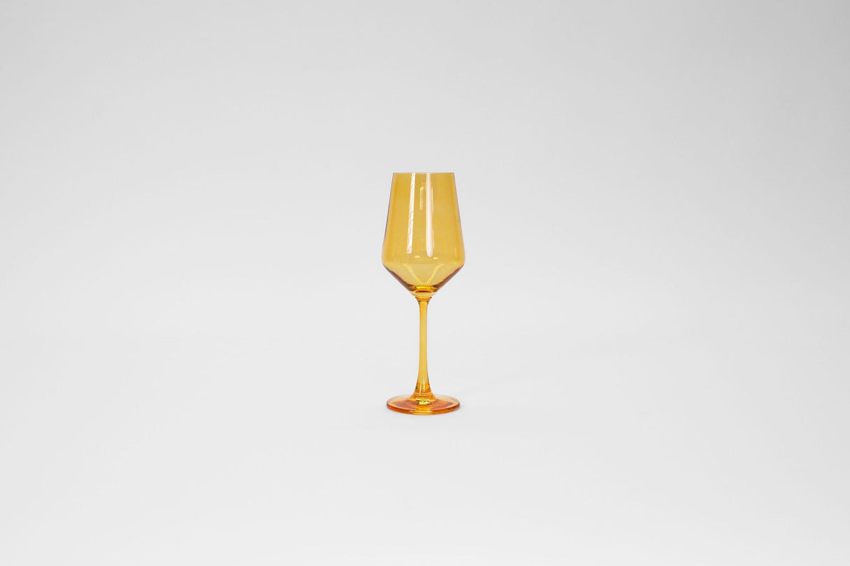 Sunshine Yellow -  Stemless Colored Wine Glass