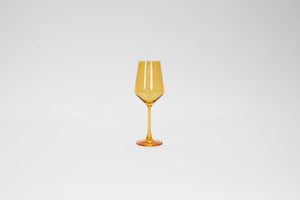 Sunshine Yellow -  Stemless Colored Wine Glass