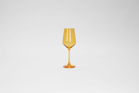 Sunshine Yellow -  Stemless Colored Wine Glass