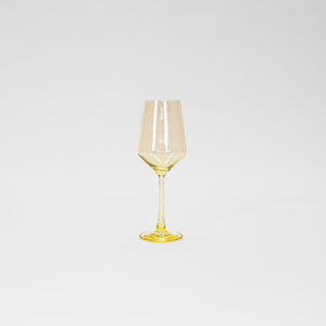 Lemon Drop - Colored Wine Glass