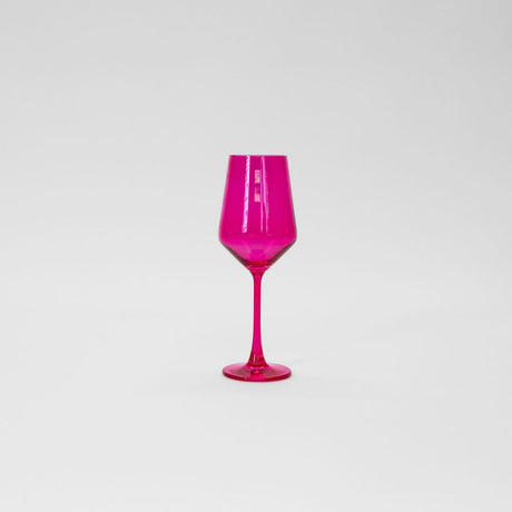 Hot Hot Pink - Colored Wine Glass