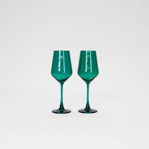 Emerald Green - Colored Wine Glass