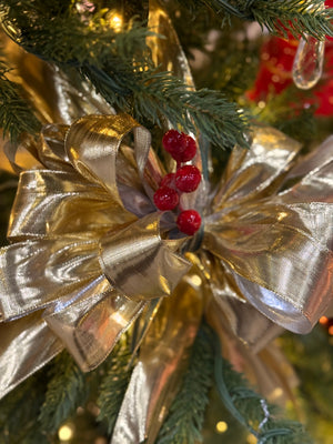 Silver and Gold Holiday Tree Decorating Kit