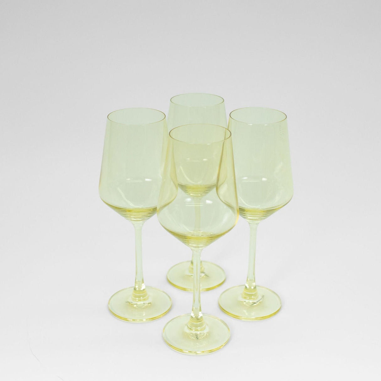 Lemon Drop - Colored Wine Glass