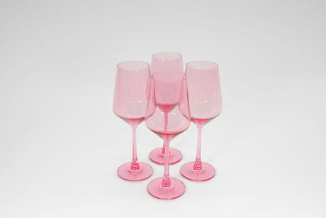 Bubblegum Pink - Stemless Colored Wine Glass