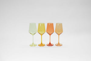 Sugar & Spice Collection - Stemless Colored Wine Glass Ombré Set of 4