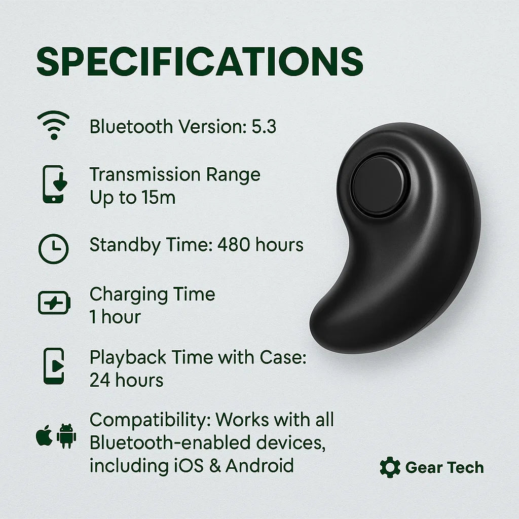 LumaSleep Wireless Sleep Headphones Bluetooth 5.3 Ultra-Light Earbuds