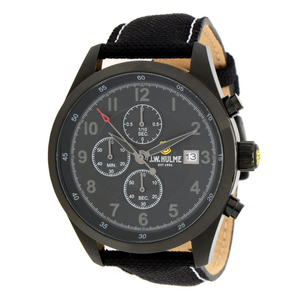 J.W. Hulme 44mm Quartz Chronograph Nylon Strap Watch