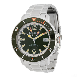 Thomas Earnshaw 42mm Admiral Swiss Quartz GMT Stainless Steel