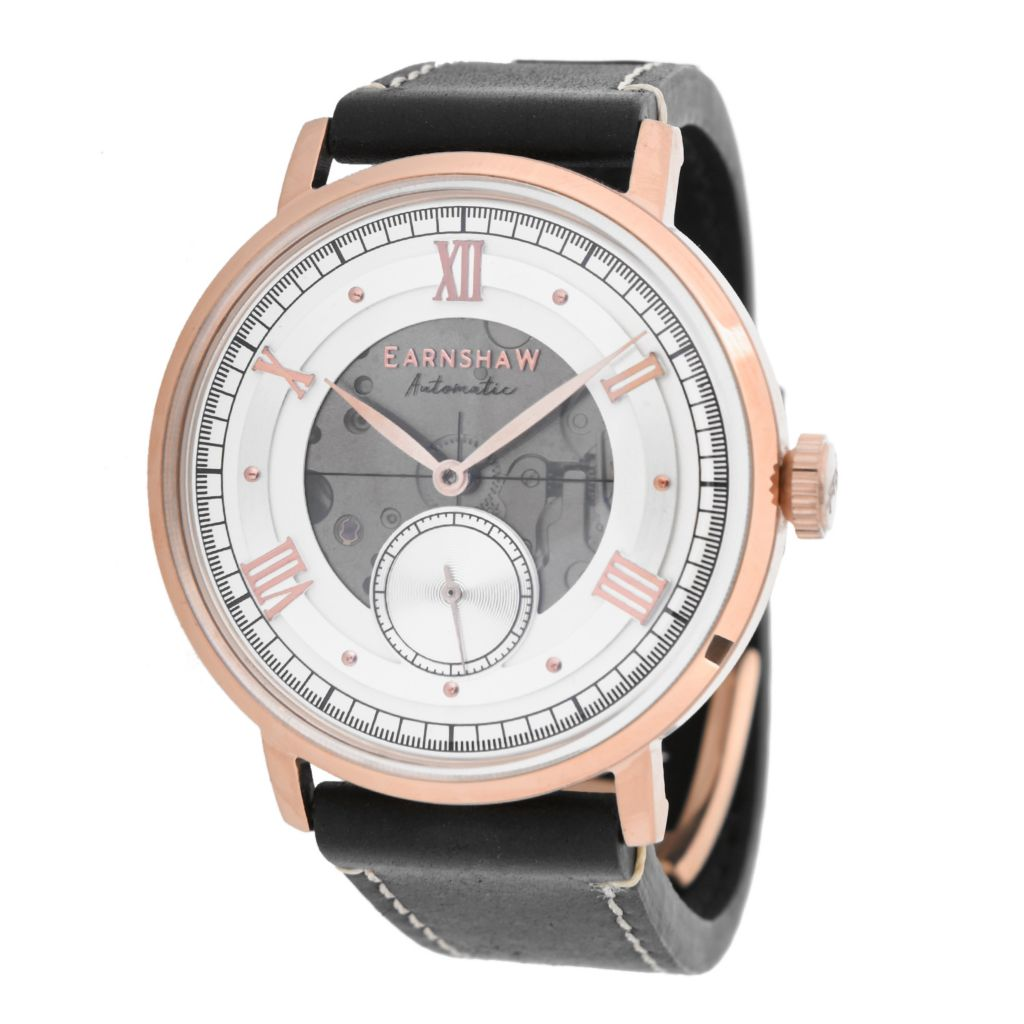 Thomas Earnshaw 40mm Cornwall Automatic Leather Strap