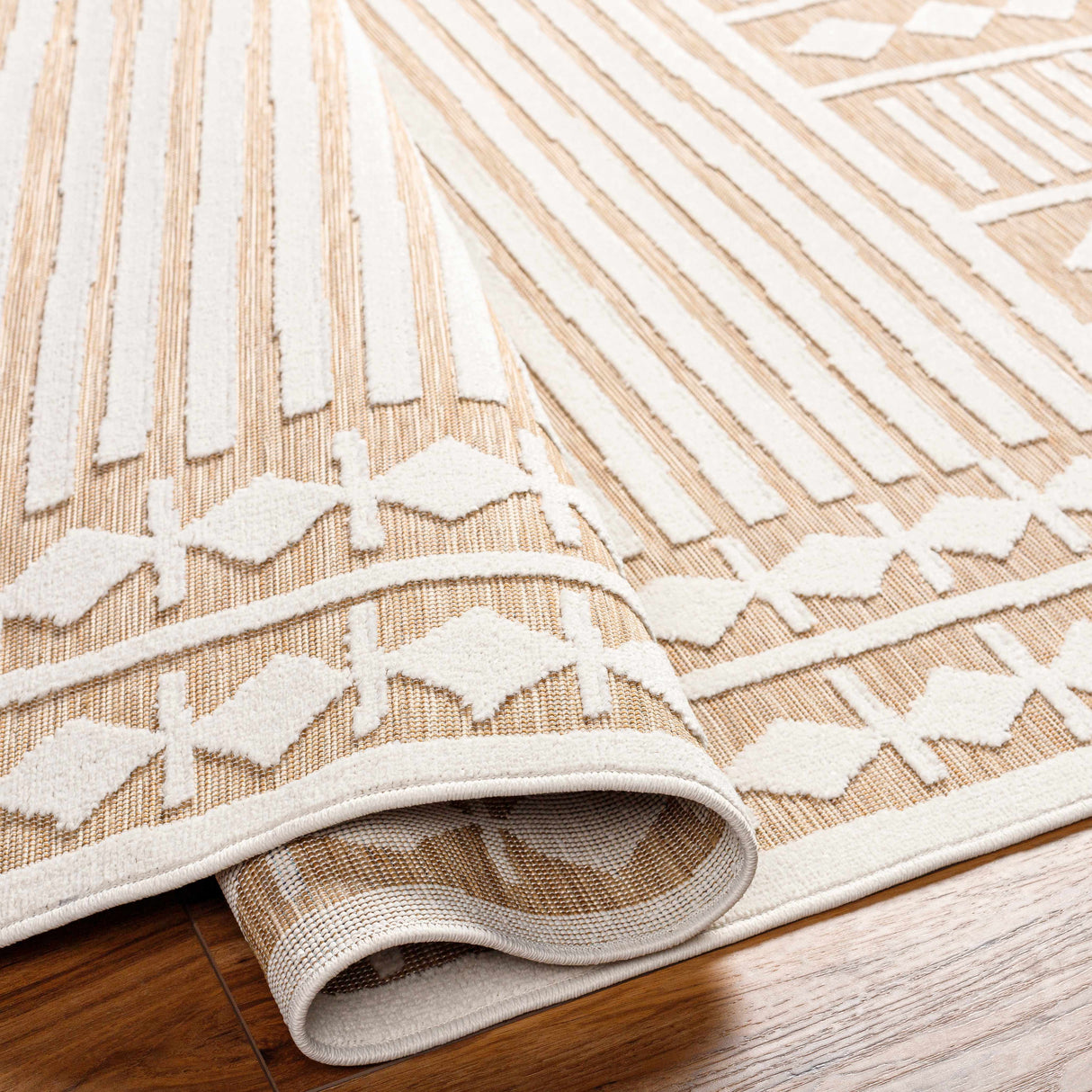 Jalaud 3D Outdoor Area Rug - Clearance