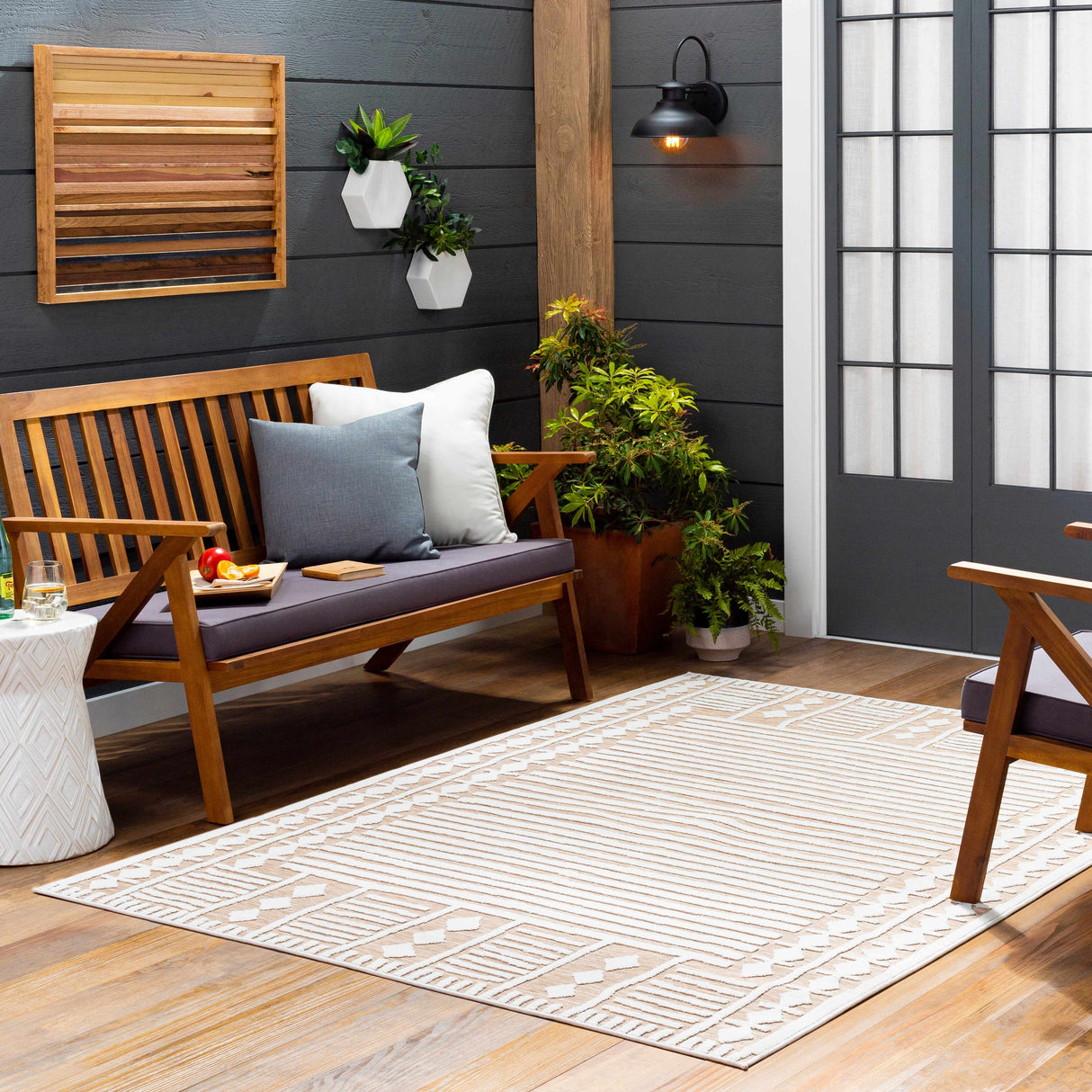 Jalaud 3D Outdoor Area Rug - Clearance