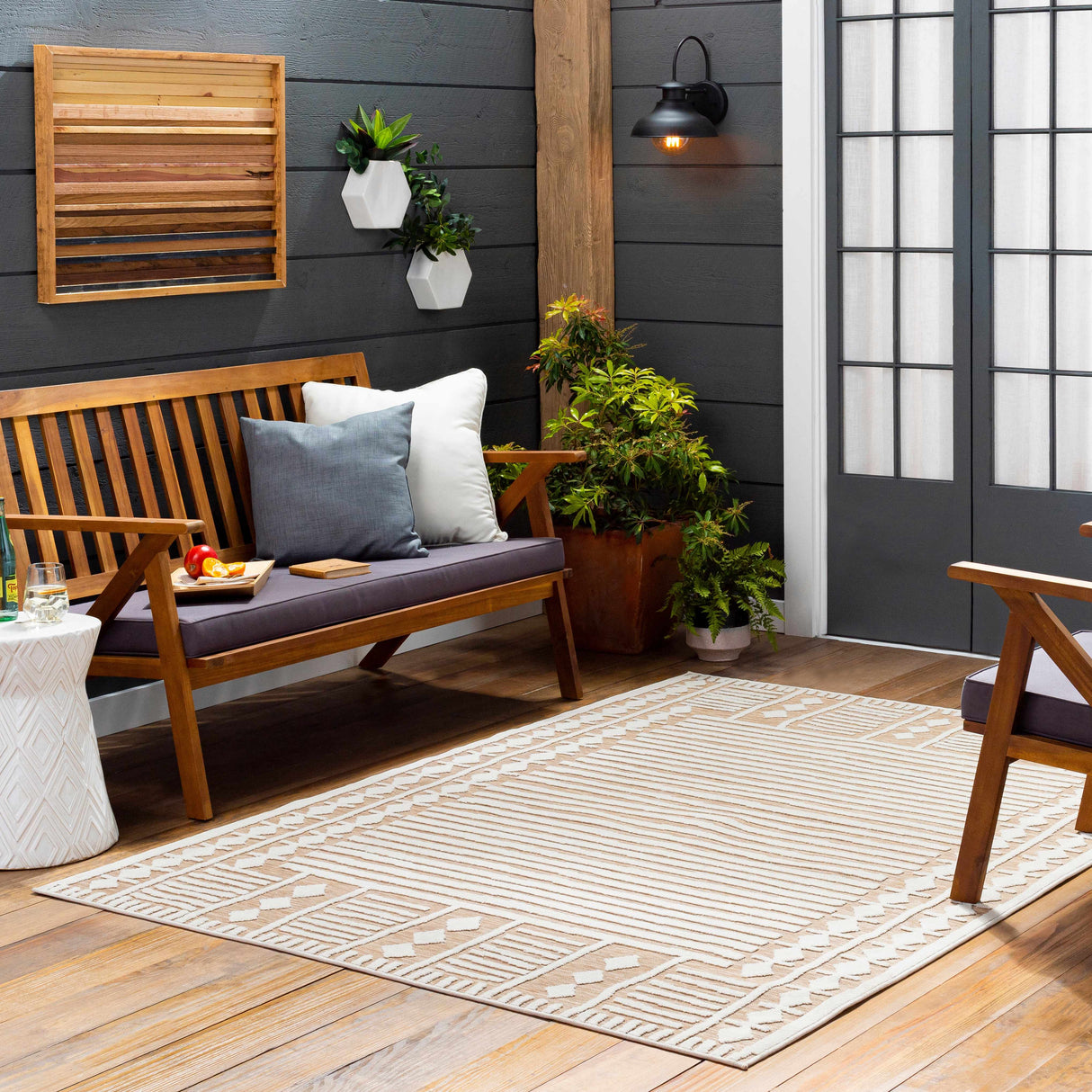Jalaud 3D Outdoor Area Rug - Clearance