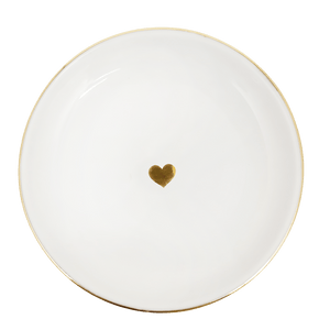 Gold Heart Jewelry Dish