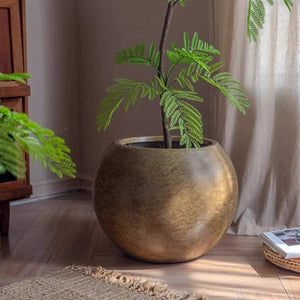 Round Magnesium Clay Planter