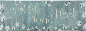 Grateful Thankful Bless Anti-Fatigue Memory Foam Kitchen Mat