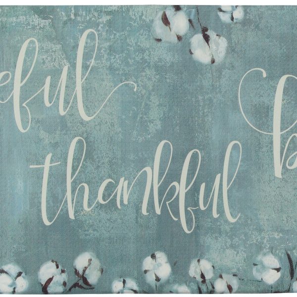 Grateful Thankful Bless Anti-Fatigue Memory Foam Kitchen Mat