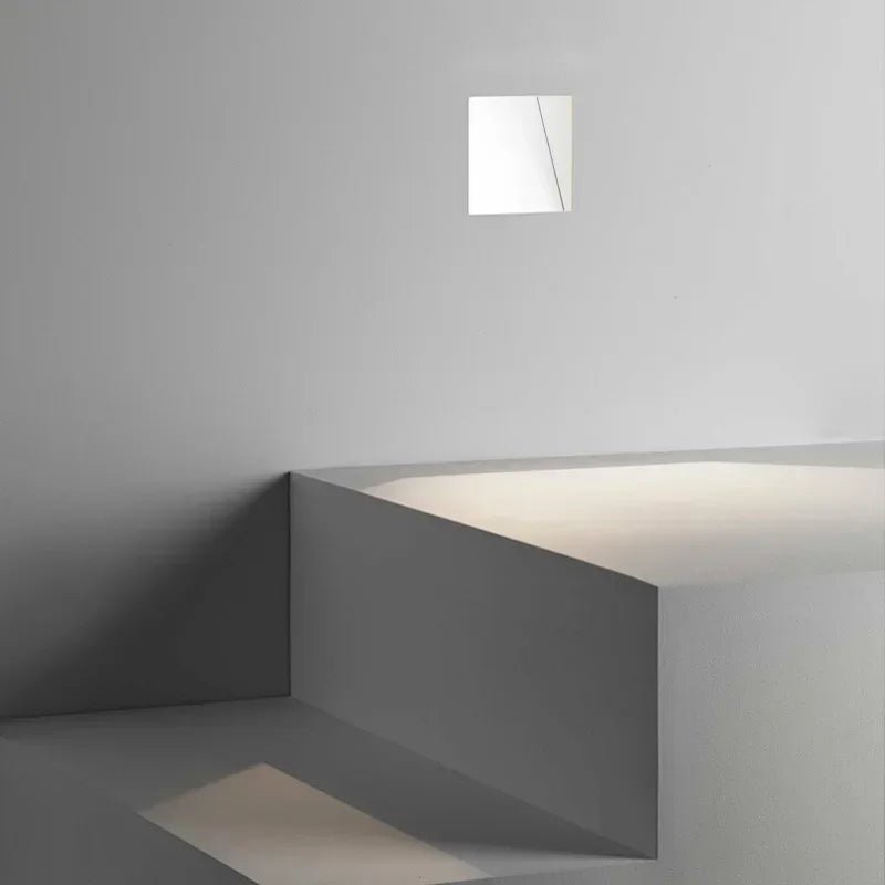 LED Stair Light with Motion Sensor Recessed Wall Step Light 110-240V