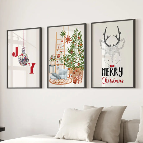 Nursery Christmas Winter Art Poster Home Decor