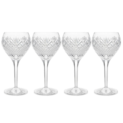 Waterford Crystal Sullivan Set of 4 Wine Glasses or Goblets