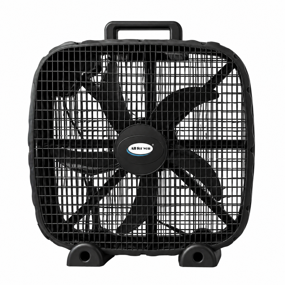20-Inch 3-Speed Box Fan – Portable Bedroom Fan with Carry Handle, 5-Blade Powerful Airflow & Lightweight Design