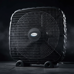 20-Inch 3-Speed Box Fan – Portable Bedroom Fan with Carry Handle, 5-Blade Powerful Airflow & Lightweight Design