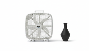 20-Inch 3-Speed Box Fan – Portable Bedroom Fan with Carry Handle, 5-Blade Powerful Airflow & Lightweight Design