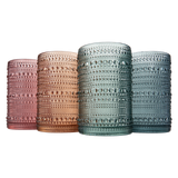 Tonal Hobnail Highball Glassware, Set of 4