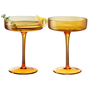 Como Champagne Coupe Cocktail Glassware, Set of 2