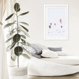Pink Air Balloons Print. Kid's Room Wall Art