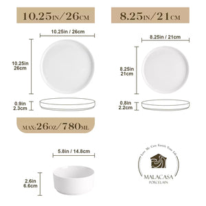 Leah 24 Piece Dinnerware Set for 8