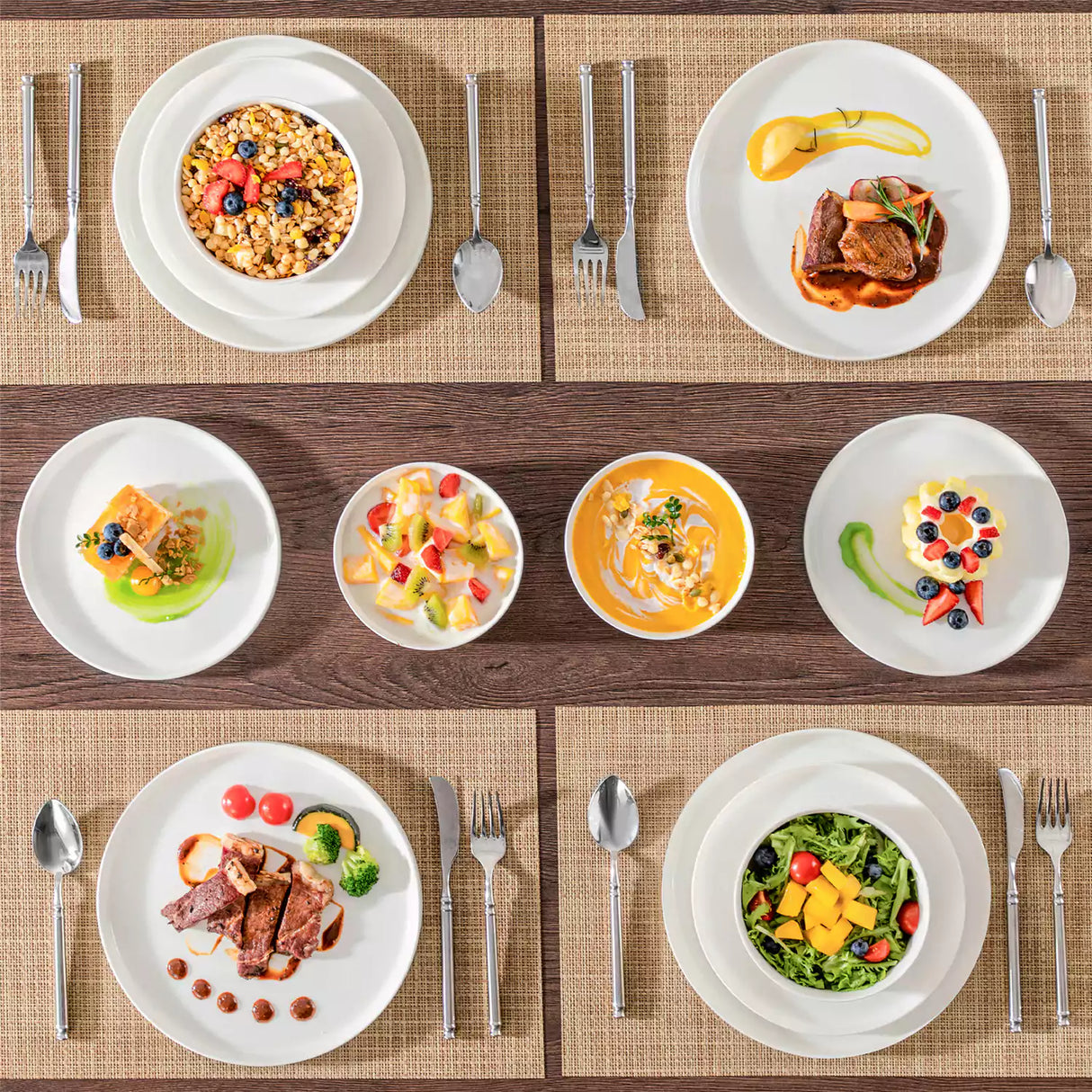 Leah 12 Piece Dinnerware Set for 4