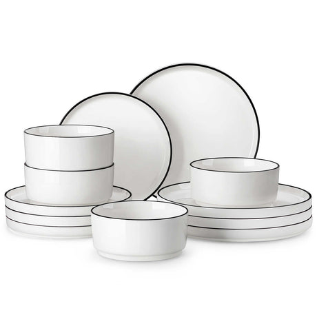 Leah 24 Piece Dinnerware Set for 8