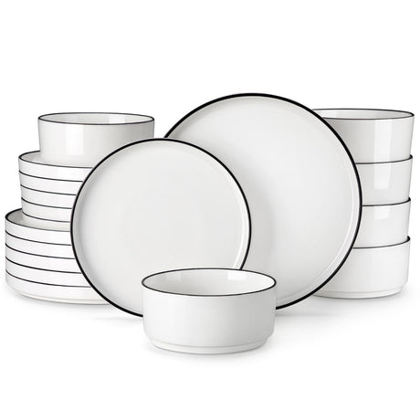 Leah 18 Piece Dinnerware Set for 6