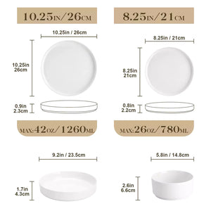 Leah 24 Piece Dinnerware Set